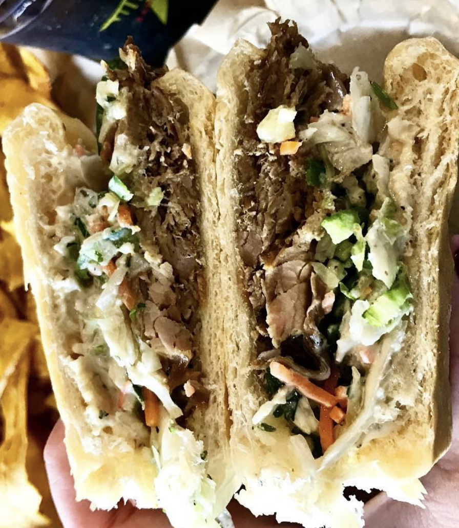 roasted pork sandwich | pan con lechon 