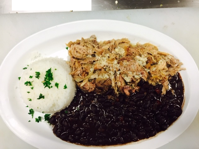 roasted pork & plantains | lechon asado & sweet plantains