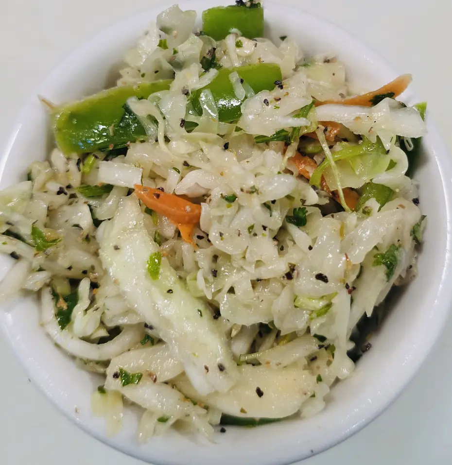 veggie-citrus & jalapeño slaw